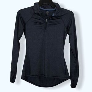 Champion Navy Long Sleeve Quarter-Zip Jacket Sz Sm